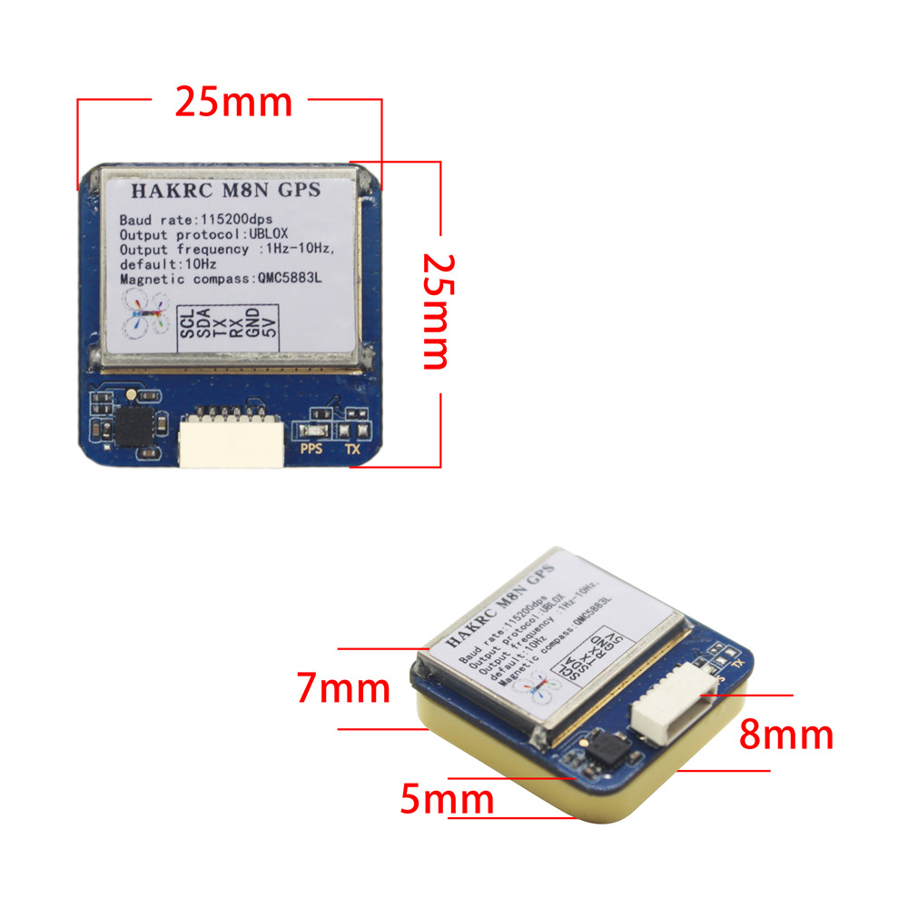 HAKRC-M8N-GPS-Modul-mit-Kompass-und-Kabel-fuumlr-FPV-Renn-RC-Drohne-1982689-7